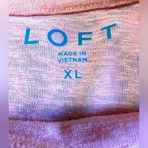 Pink LOFT xl breezy pink shirt